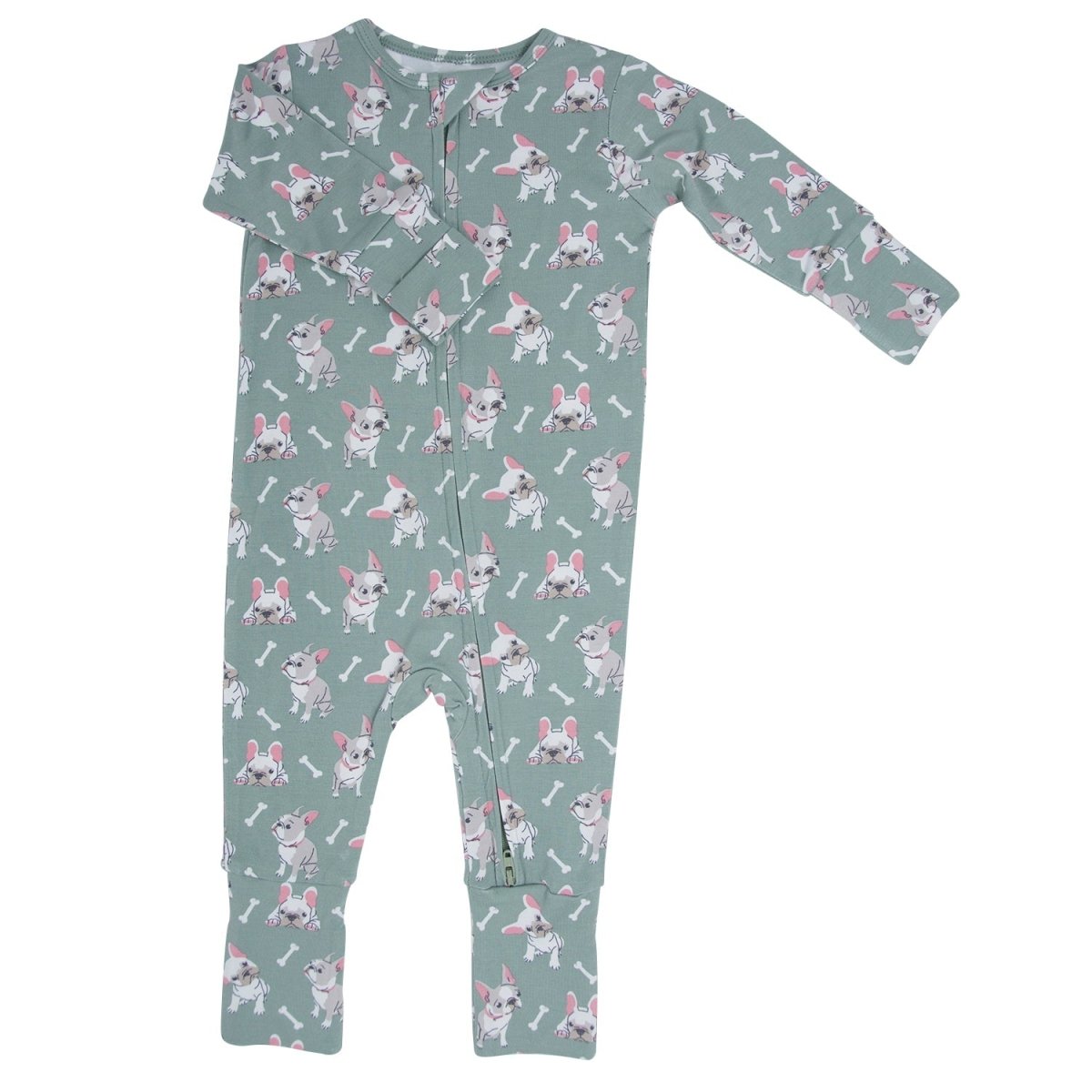 Sweet Bamboo Ruff and Stuff Convertible Baby Romper With Two Way Zip - Everetts Place Boutique - 