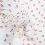 Angel Dear Ruffle Back Zipper Footie 2 Way Easy Diaper Changes Cozy - Apparel & Accessories > Clothing > Baby & Toddler Clothing > Baby & Toddler Sleepwear 653