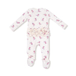 Angel Dear Ruffle Back Zipper Footie 2 Way Easy Diaper Changes Cozy - Apparel & Accessories > Clothing > Baby & Toddler Clothing > Baby & Toddler Sleepwear 653