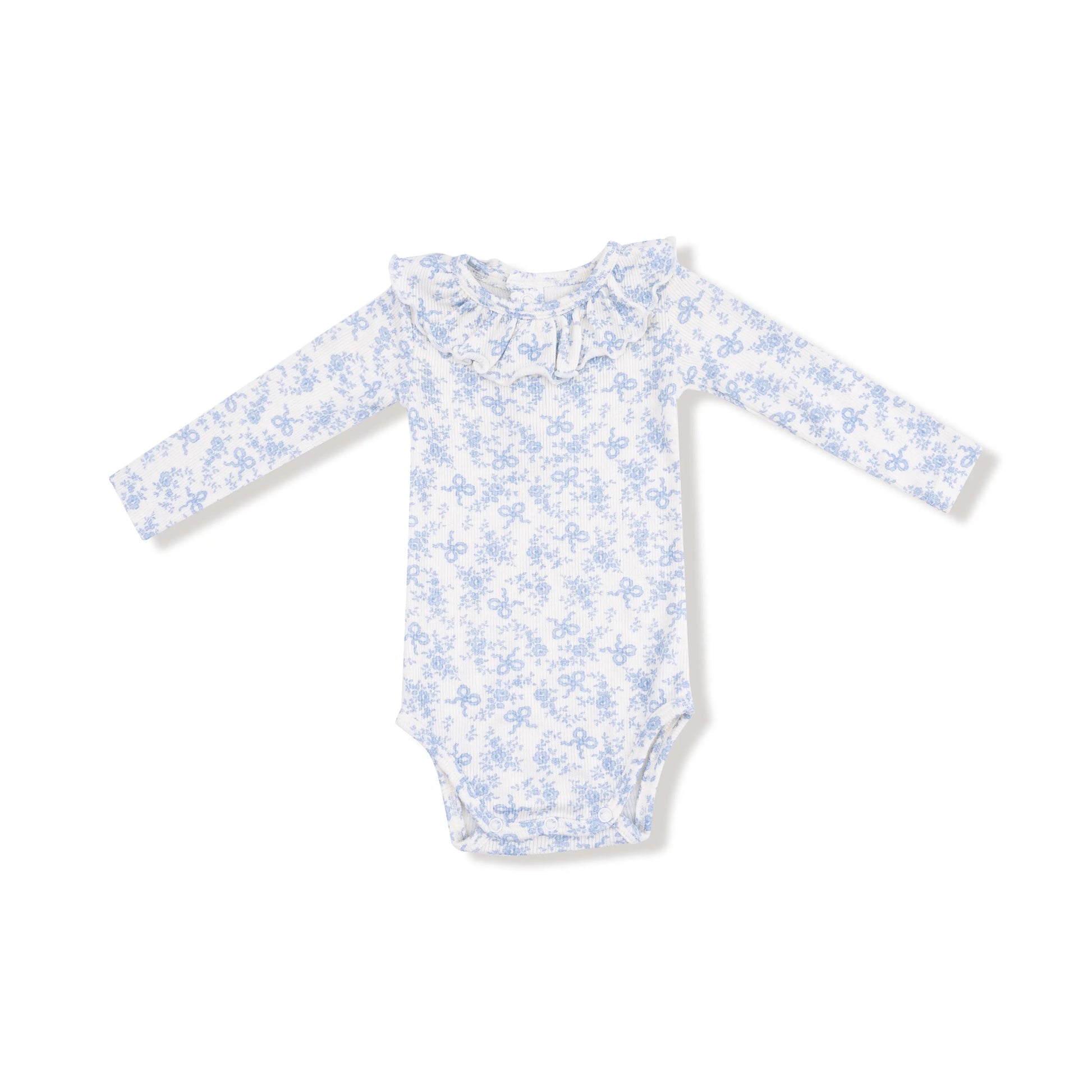 Ruffle Collar Bubble Romper Cozy Fall and Winter Wear Angel Dear Everetts Place: Online Boutique