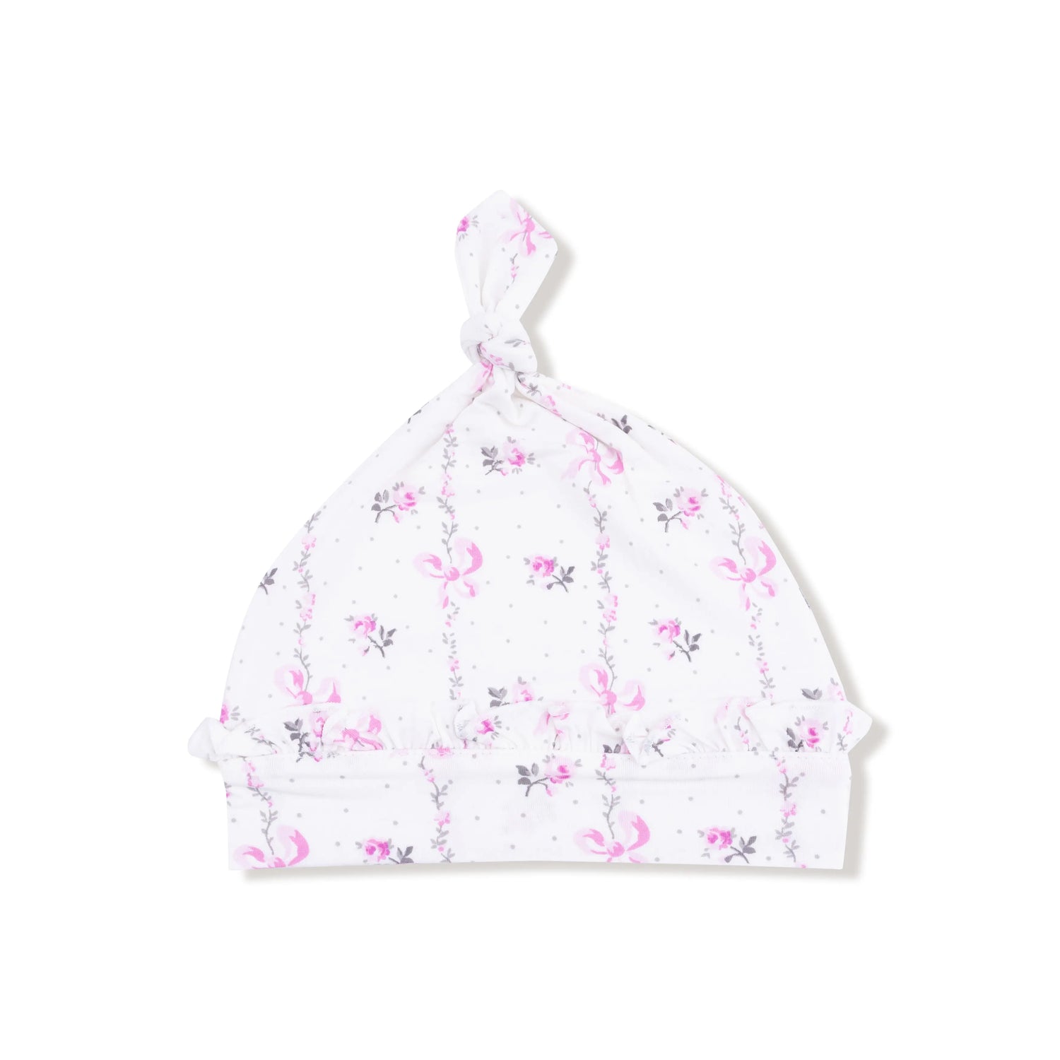 Angel Dear Ruffle Knotted Baby Hat With Soft Bamboo Viscose For Baby - Apparel & Accessories > Clothing Accessories > Baby & Toddler Clothing Accessories > Baby & Toddler Hats 496