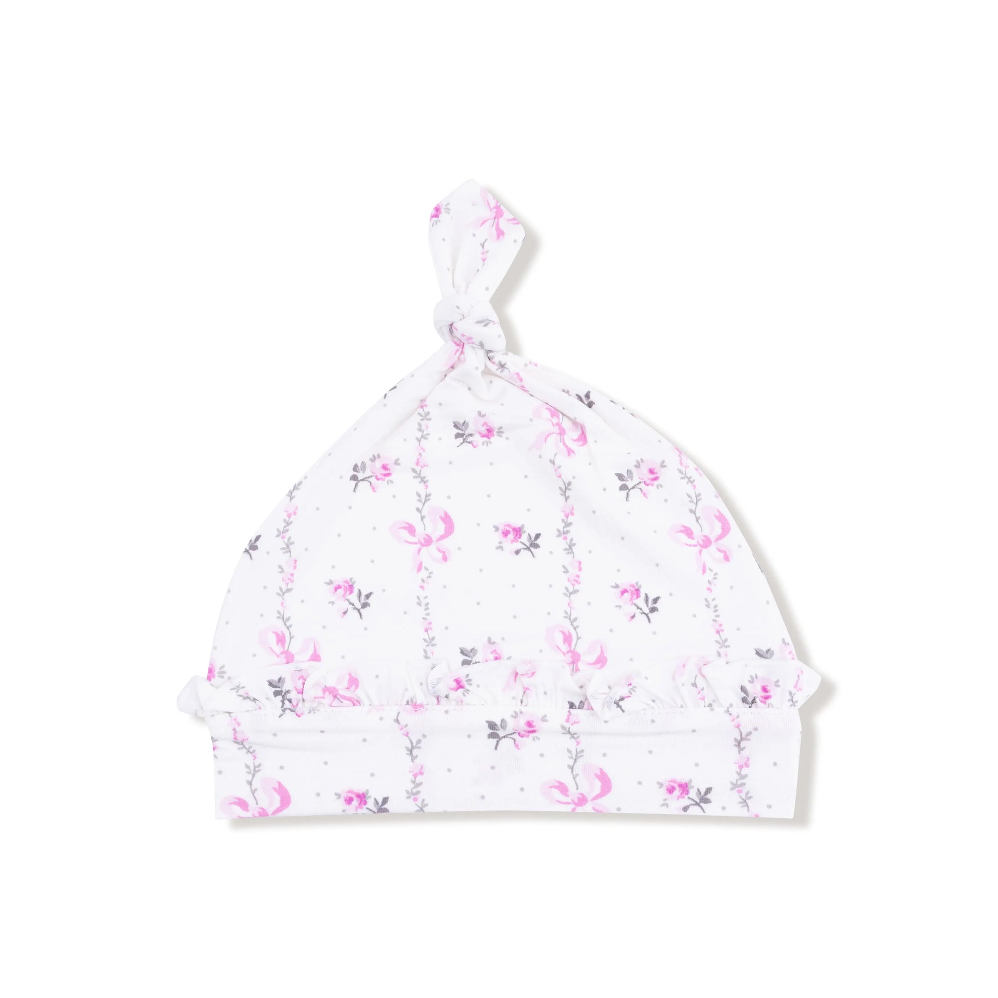 Ruffle Knotted Baby Hat With Soft Bamboo Viscose For Baby Angel Dear Everetts Place: Online Boutique