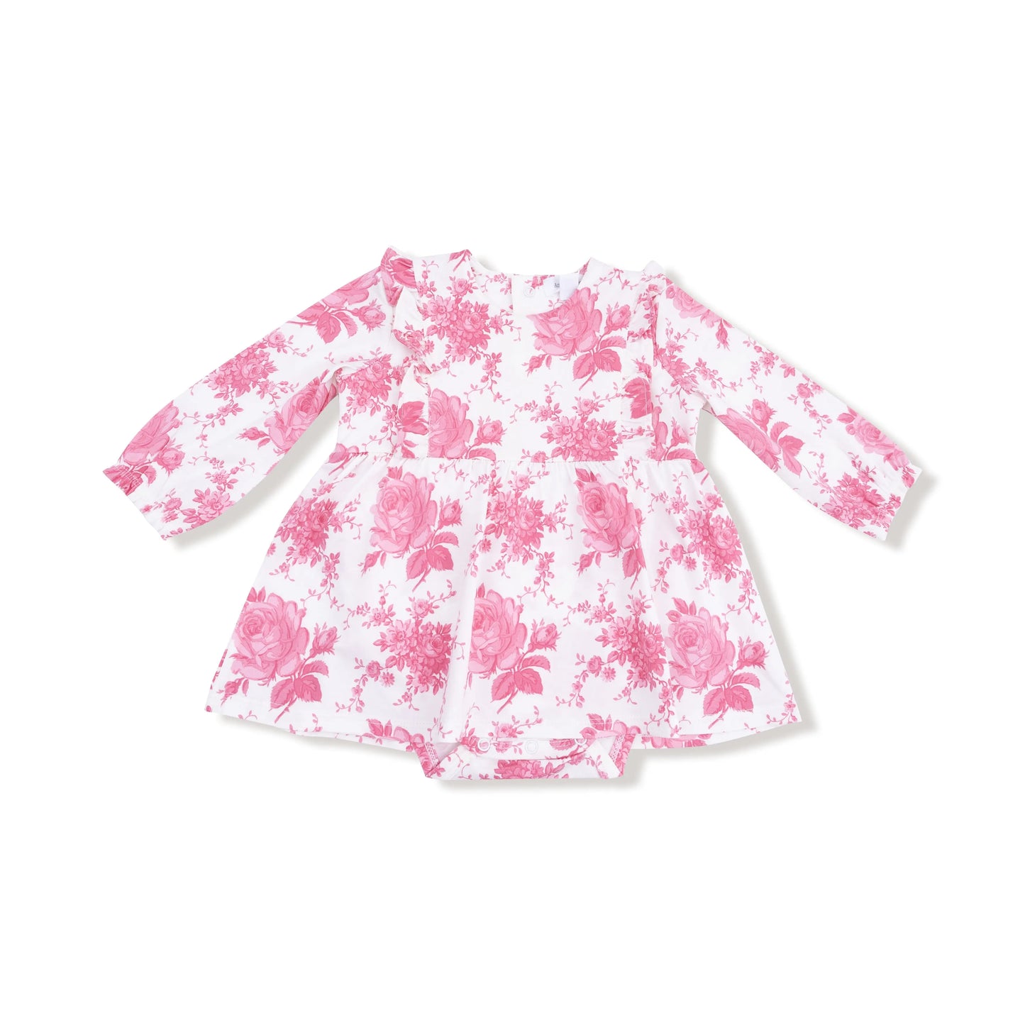 Ruffle Long Sleeve Bodysuit Dress For Baby By Angel Dear Angel Dear Everetts Place: Online Boutique