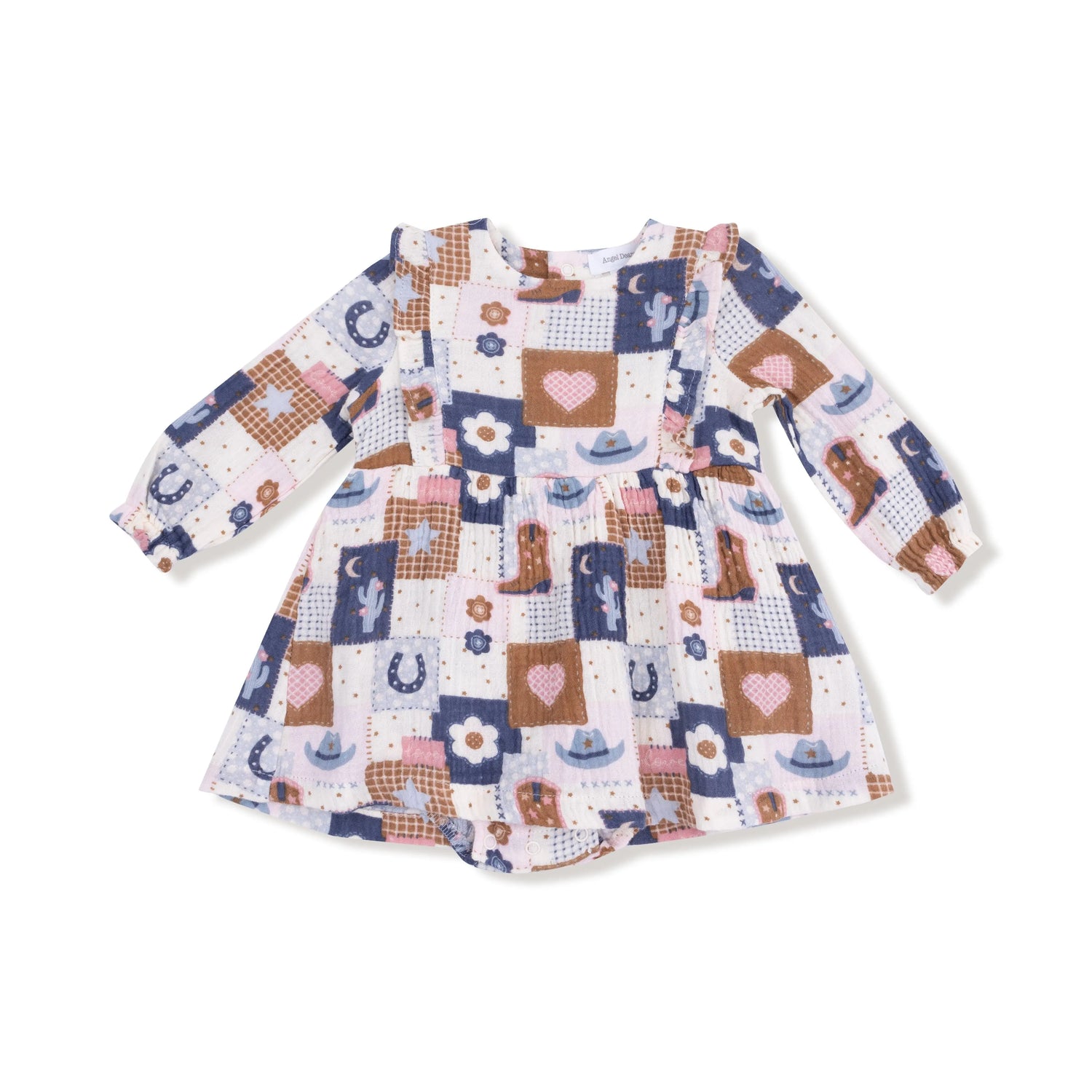Angel Dear Ruffle Long Sleeve Bubble With Skirt For Baby Angel Dear - Apparel & Accessories > Clothing > Baby & Toddler Clothing > Baby One-Pieces 972