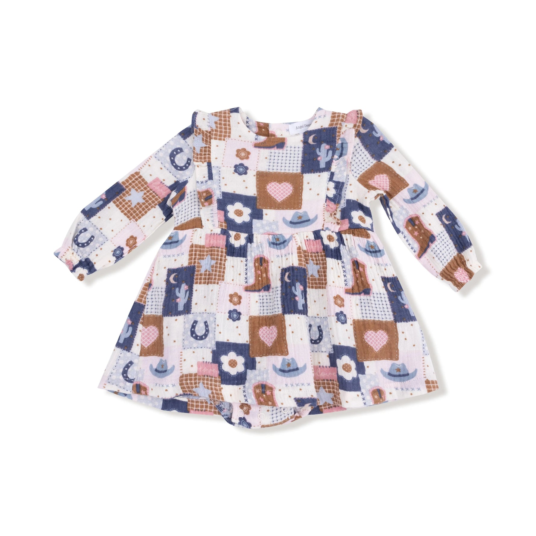 Angel Dear Ruffle Long Sleeve Bubble With Skirt For Baby Angel Dear - Apparel & Accessories > Clothing > Baby & Toddler Clothing > Baby One-Pieces 972