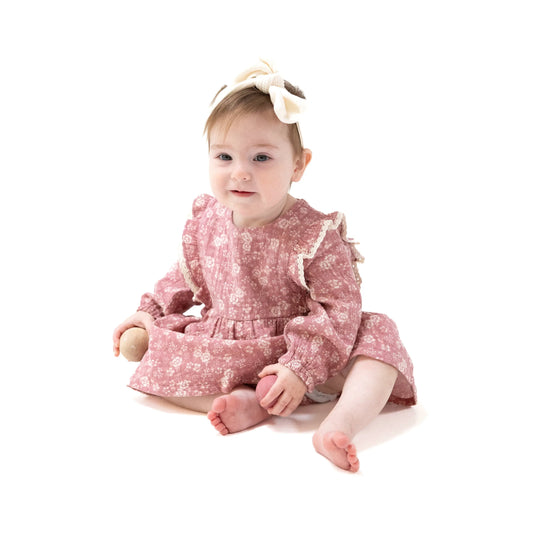 Ruffle Long Sleeve Bubble With Skirt Organic Cotton Angel Dear Everetts Place: Online Boutique