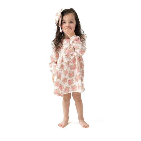 Ruffle Long Sleeve Dress And Ribbed Legging Set For Girls Angel Dear Everetts Place: Online Boutique