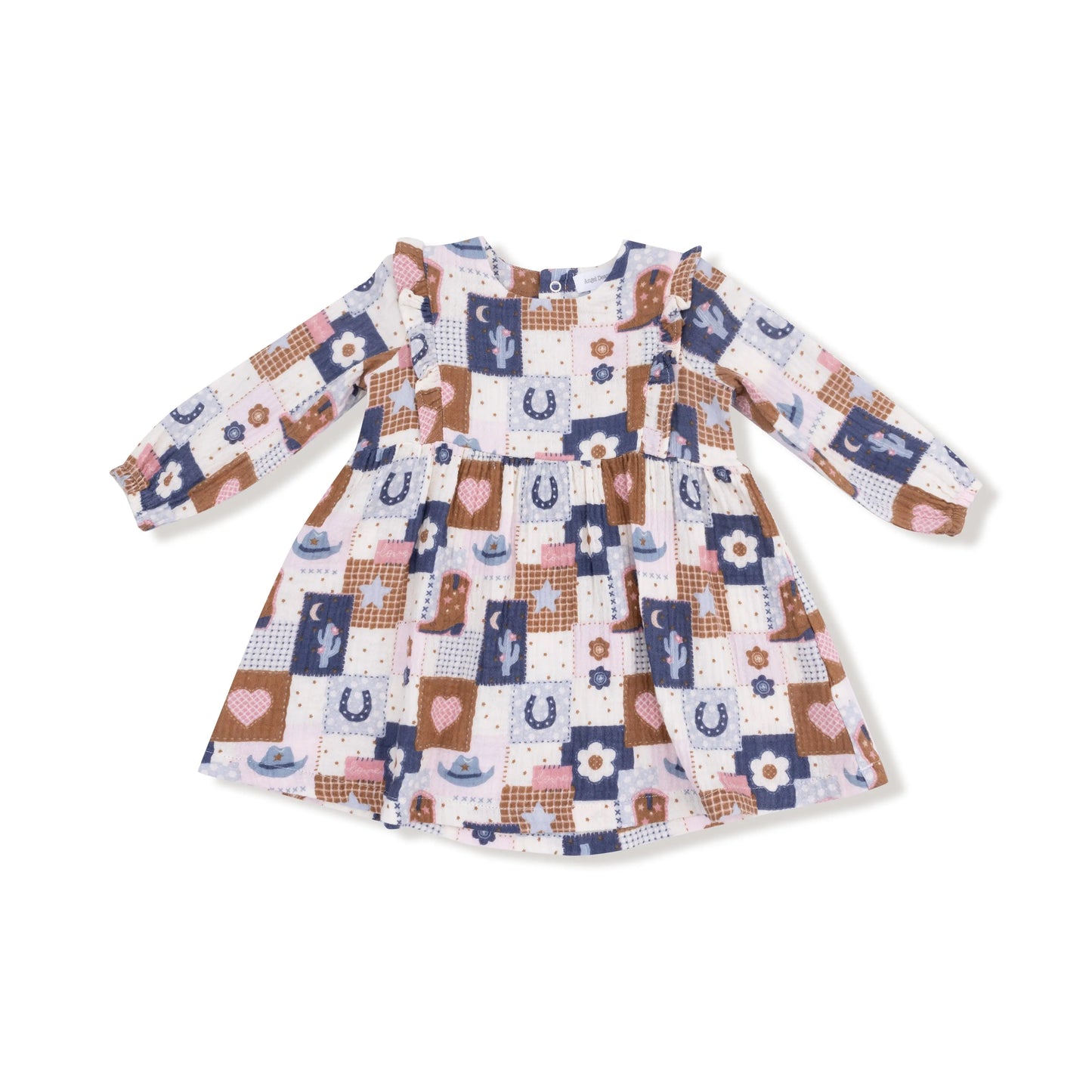 Ruffle Long Sleeve Organic Cotton Dress and Legging Set Angel Dear Everetts Place: Online Boutique