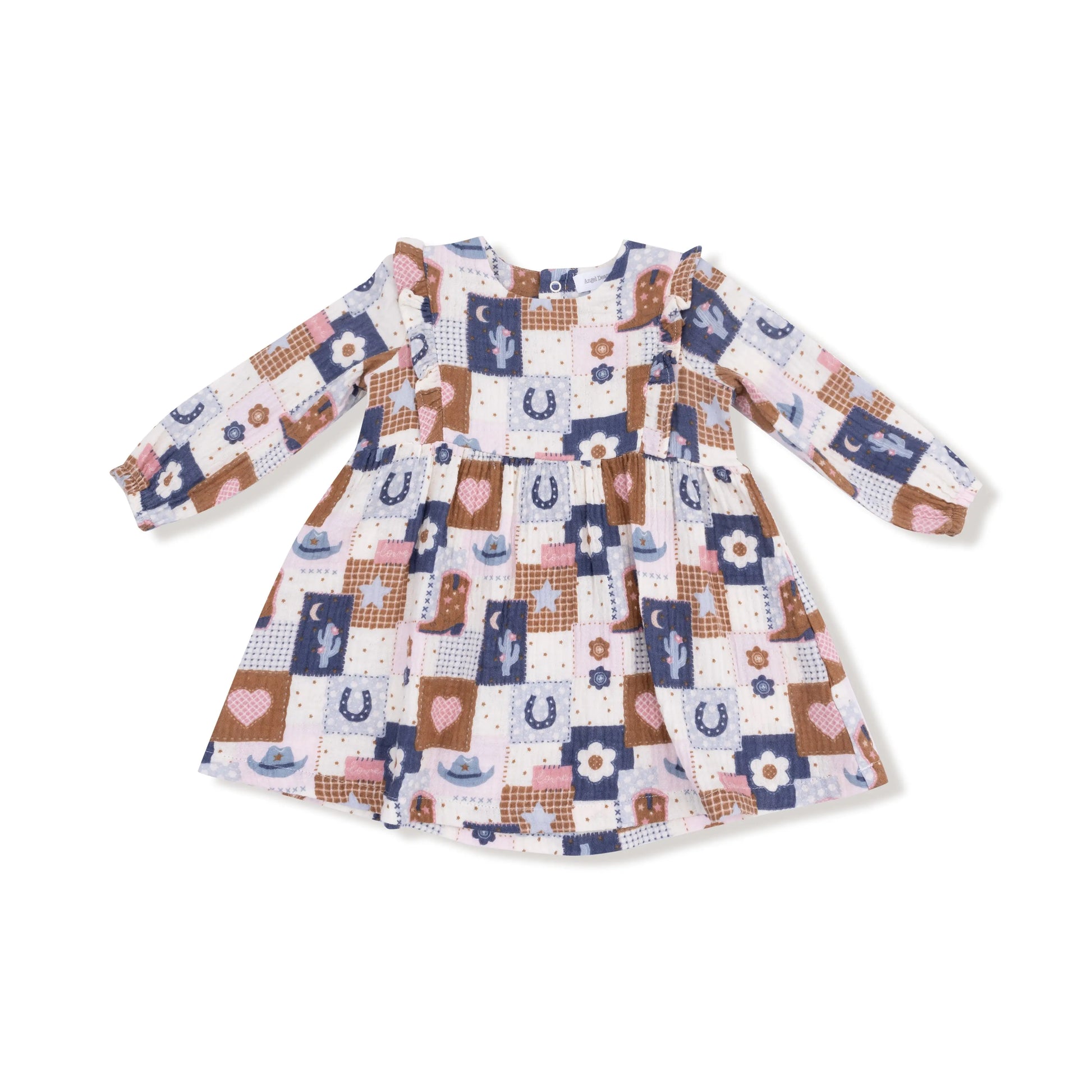 Ruffle Long Sleeve Organic Cotton Dress and Legging Set Angel Dear Everetts Place: Online Boutique