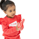 Angel Dear Ruffle Megaphone Sweatshirt for Kids Cheer Squad - Apparel & Accessories > Clothing > Baby & Toddler Clothing > Baby & Toddler Tops > Sweatshirts 411A