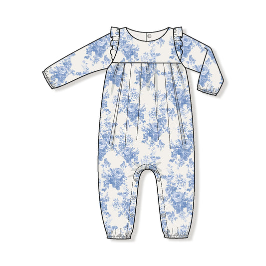Ruffle Sleeve Organic Cotton Muslin Romper Angel Dear Angel Dear Everetts Place: Online Boutique