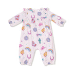 Angel Dear Ruffle Sleeve Romper For Baby Girls Soft Bamboo Viscose - Apparel & Accessories > Clothing > Baby & Toddler Clothing > Baby One-Pieces 100