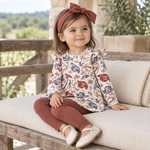 Bamboo Top, Cotton Pants Two-Piece Set, Wildflower Rodeo by Tesa Babe