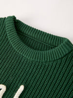 Rylee Faith Designs Rylee Faith Christmas Green Jelly Girls Pullover Sweater - Everetts Place Boutique - 