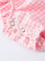 Rylee Faith Designs Baby Girls Summer Crocodile Embroidered Smocked Romper - 