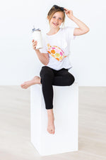Mila & Rose soft organic black baby leggings