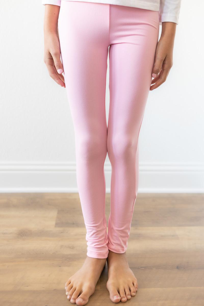 Mila & Rose soft organic baby bubblegum pink leggings
