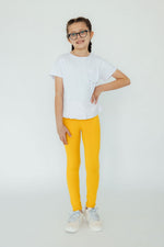 Mila & Rose organic mustard baby leggings