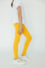 Mila & Rose mustard baby leggings
