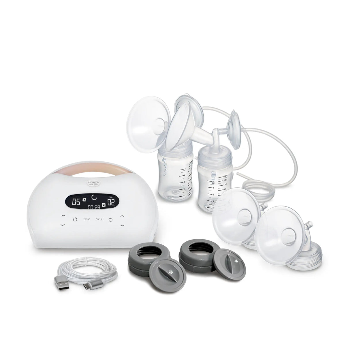 S7 Dual Pro Double Electric and Rechargeable Breast Pump Cimilre Breast Pumps 