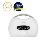 Cimilre S7 Dual Pro double electric breast pump with backlit LCD screen, touch controls, carrying handle, and tubing
