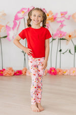 Mila & Rose organic Bouquet Beauty floral baby leggings