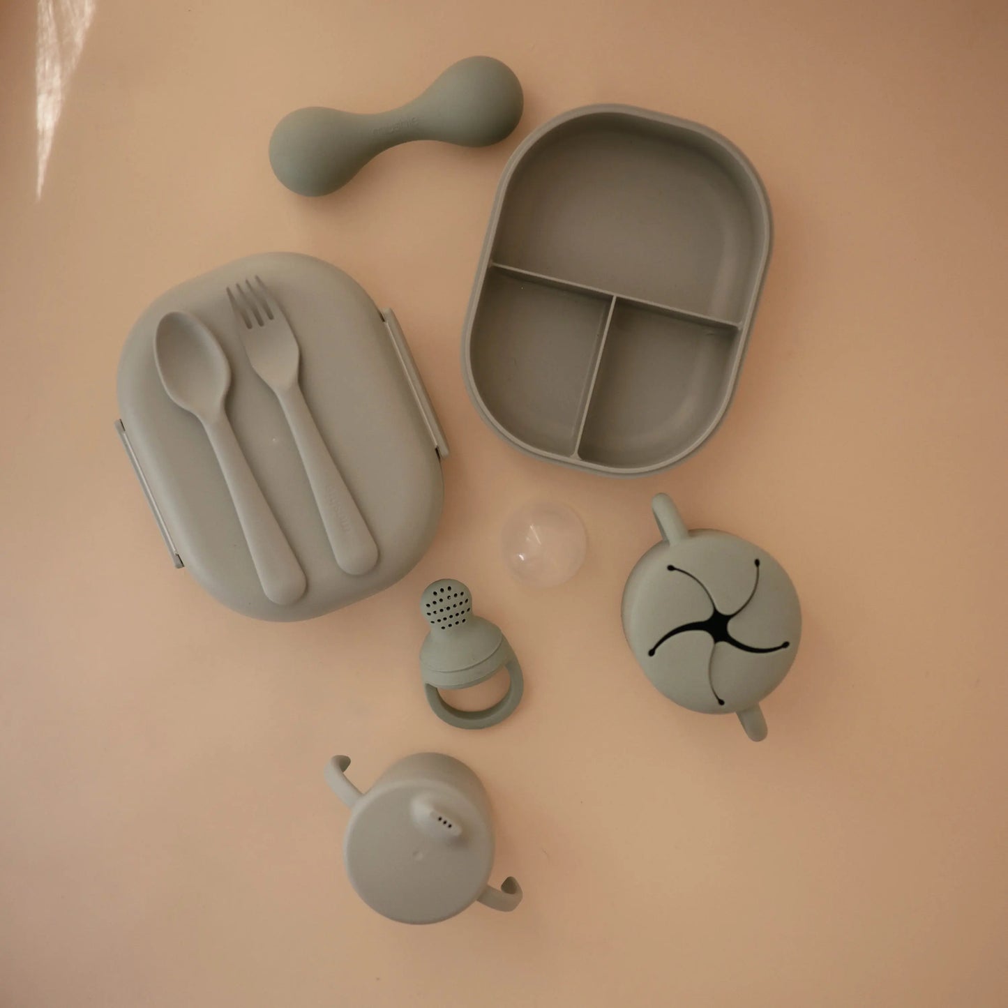 Silicone Baby Rattle Toy for Infants Gentle Sensory Experience Easy to Hold Design Mushie