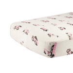 Organic Pink Digger Bamboo Crib Sheet by Newcastle Classics at Everetts Place