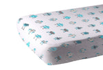 Newcastle Classics Robot Cotton Muslin Crib Sheet with Soft Breathable Fabric for Infants - Home & Garden > Linens & Bedding > Bedding > Bed Sheets Cotton Crib Sheet