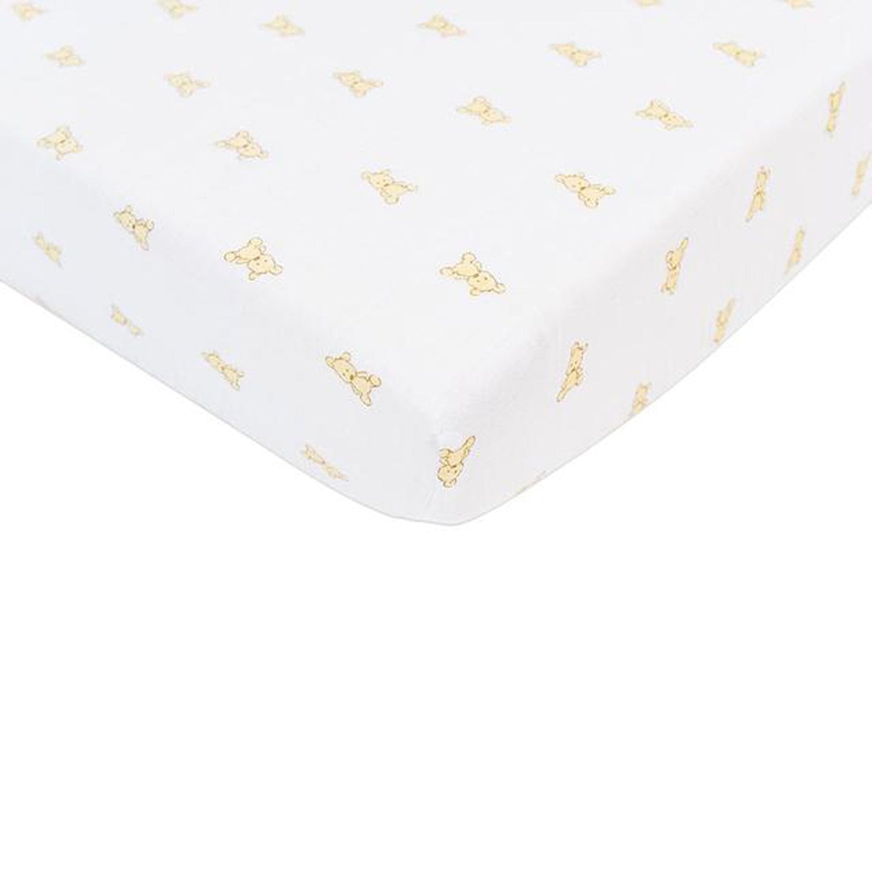 Teddy Bear Cotton Muslin Crib Sheet by Newcastle Classics at Everetts Place