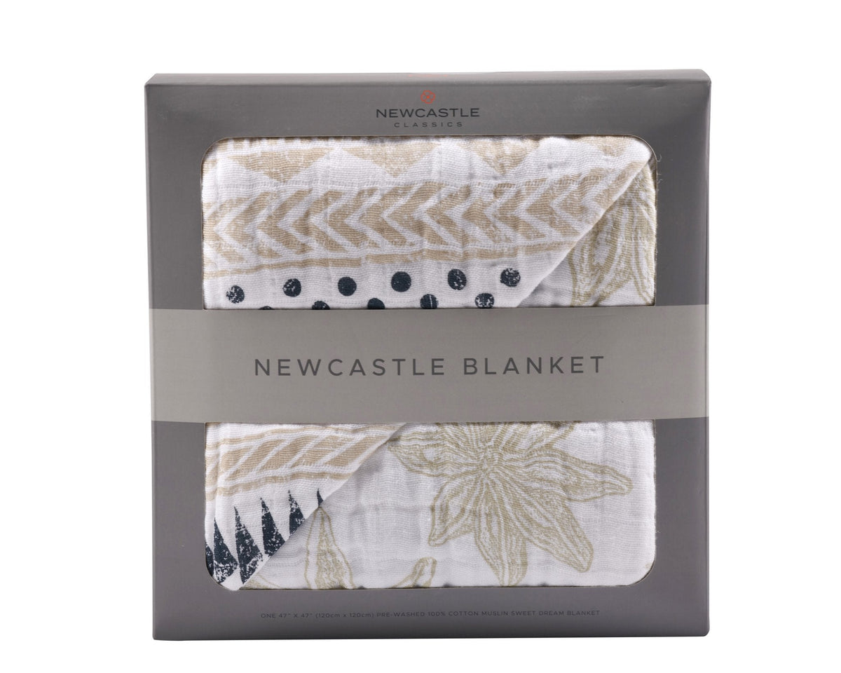 Pyramid And Boho Fields Cotton Muslin Newcastle Blanket by Newcastle Classics (view 1 of 8)