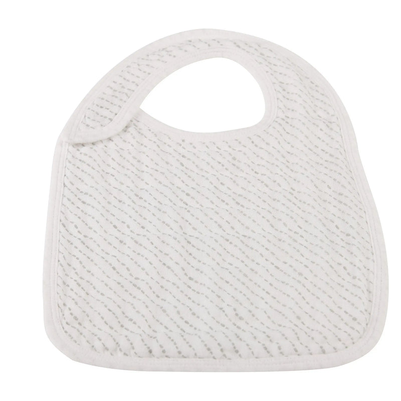 In the Wild Elephant cotton muslin snap bibs pack of 3, soft and absorbent.