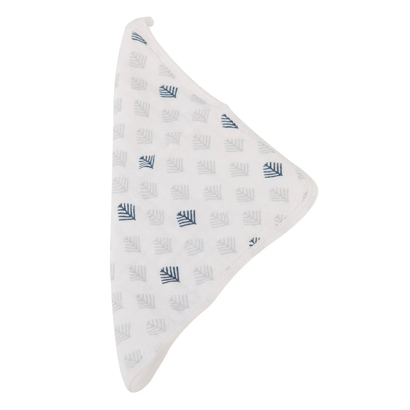 Blue Deer Cotton Washcloth Set 3PK with colorful prints and drying loop.