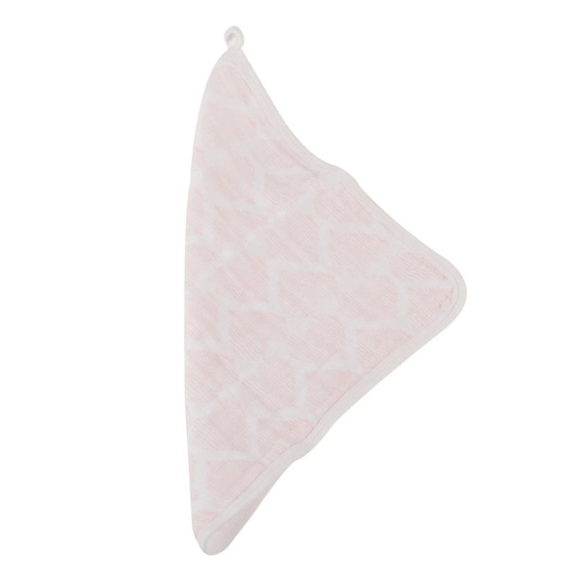 Pop of Pink Wash Cloth set with colorful prints and loop for easy drying.