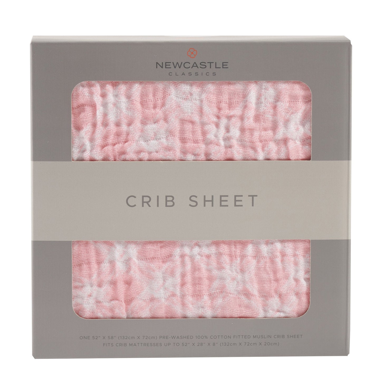 Primrose Pink Plaid Cotton Muslin Crib Sheet 28x52 Inches Newcastle Classics
