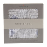 Mountain Peak Cotton Muslin Crib Sheet by Newcastle Classics at Everetts Place
