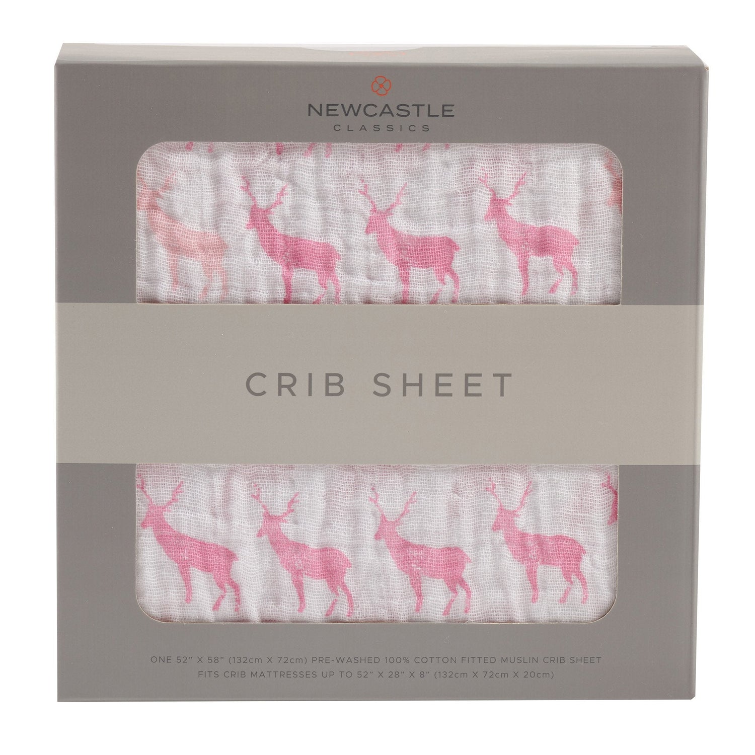 Newcastle Classics Natural Cotton Muslin Crib Sheet with Breathable Comfort for Babies - Home & Garden > Linens & Bedding > Bedding > Bed Sheets Cotton Crib Sheet