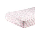 Pink Deer Cotton Muslin Crib Sheet by Newcastle Classics (view 2 of 3)