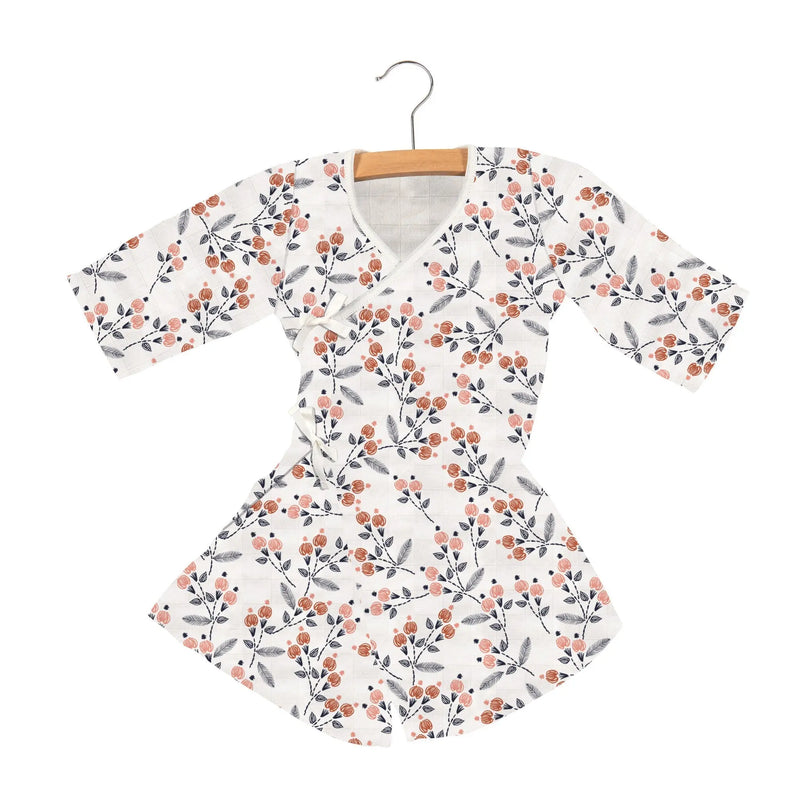 Dahlia Floral Bamboo Newcastle Mini Robe - Everetts Place: Online Boutique