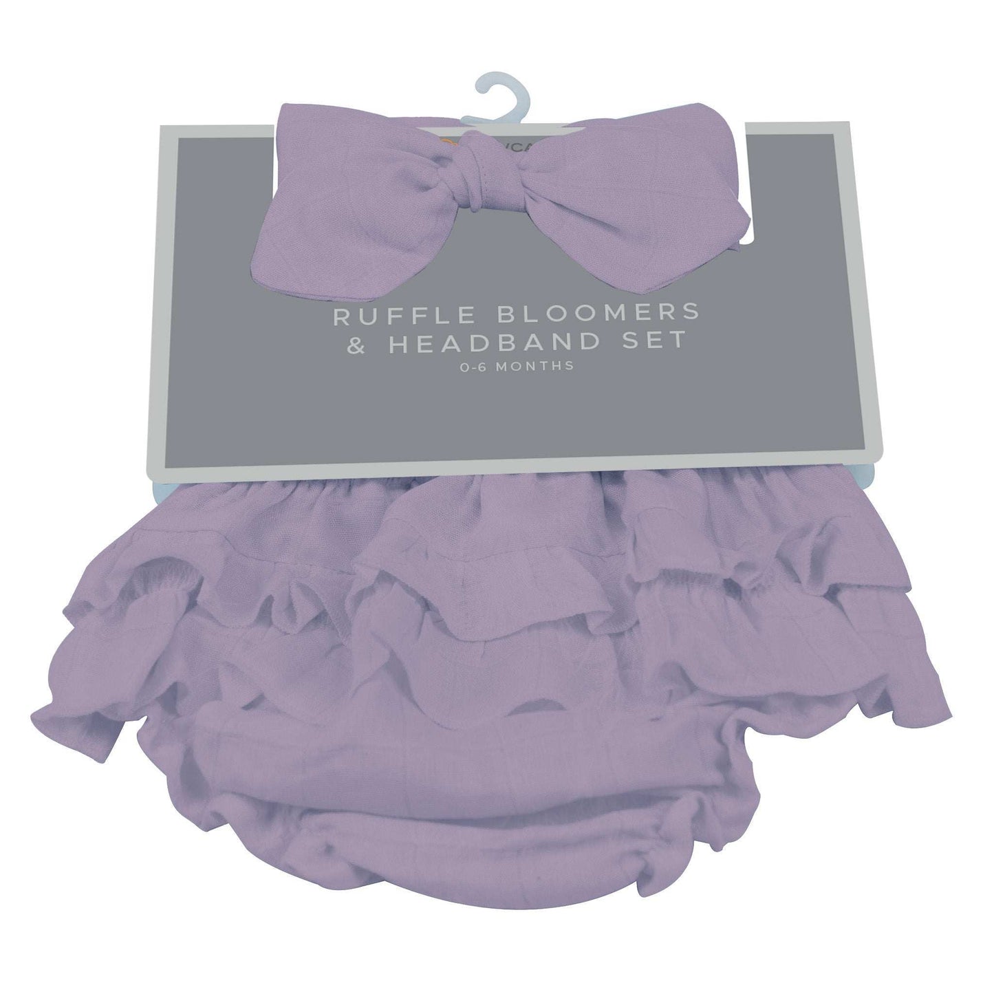 Orchid Lavender Ruffle Bloomers and Headband Set for Infants 0 to 12 Months 100 Percent Cotton Newcastle Classics
