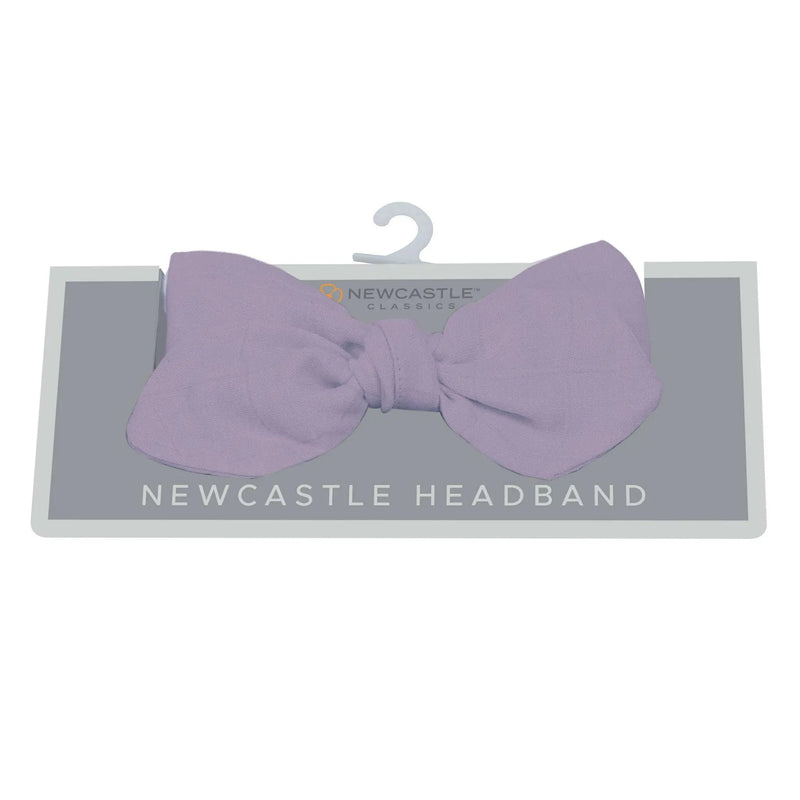 Orchid Lavender Newcastle Headband made of 100% cotton, one size fits all.