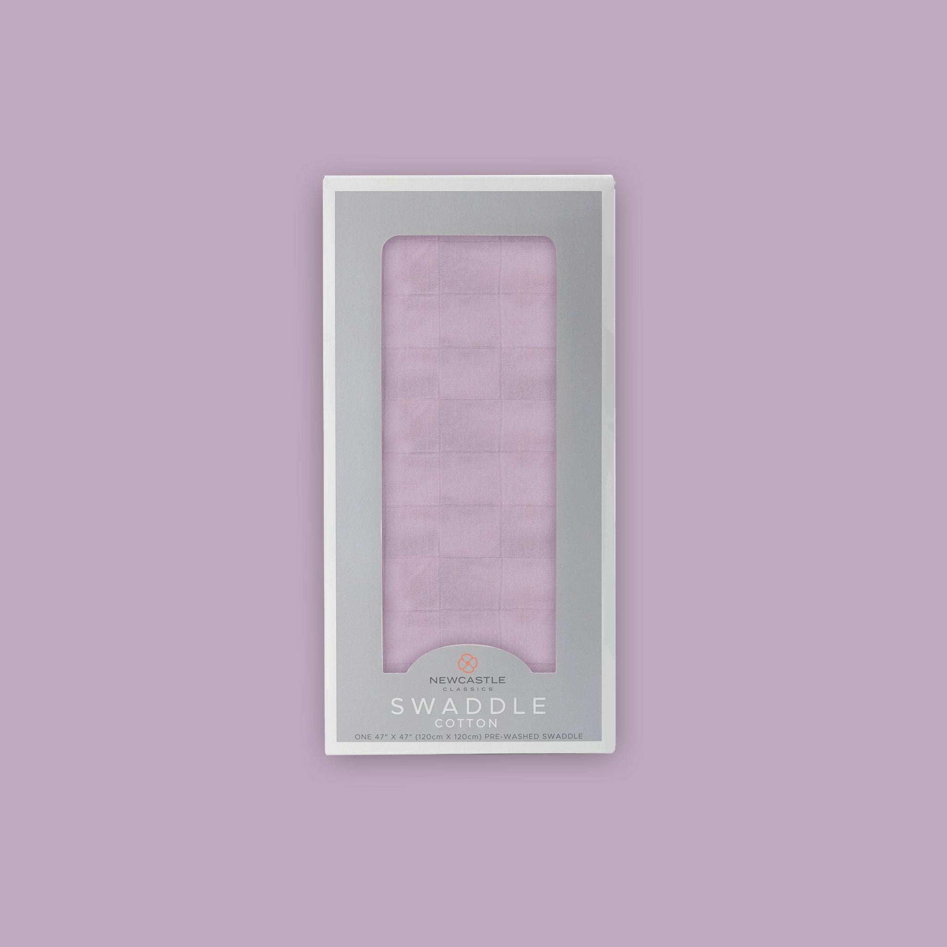 Orchid Lavender Muslin Swaddle Blanket for Babies Soft Breathable Cotton Multi Use Nursing Stroller Cover Newcastle Classics