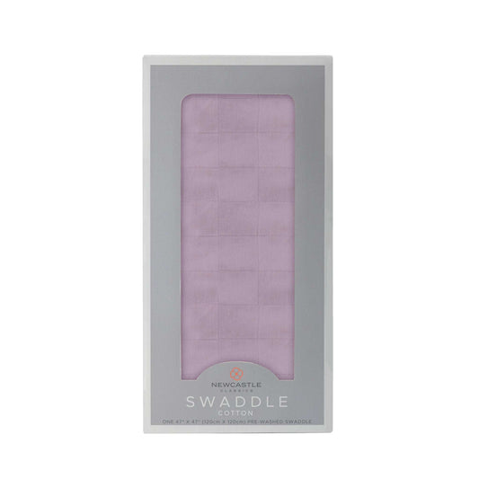 Orchid Lavender Muslin Swaddle Blanket for Babies Soft Breathable Cotton Multi Use Nursing Stroller Cover Newcastle Classics