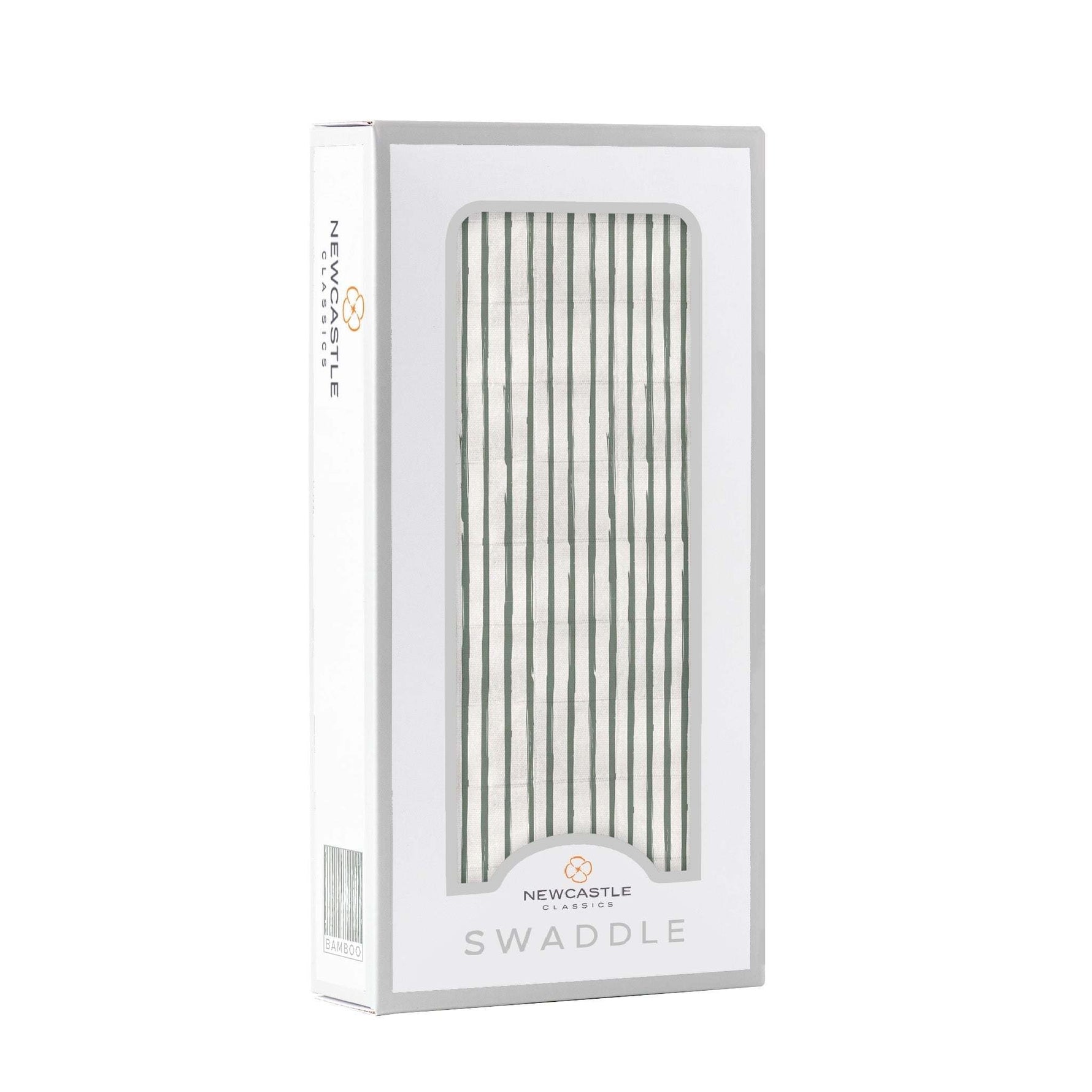 Newcastle Classics Sage Green Stripe Bamboo Swaddle Blanket Soft and Breathable for Infants - Baby & Toddler > Swaddling & Receiving Blankets > Swaddling Blankets Bamboo Swaddle