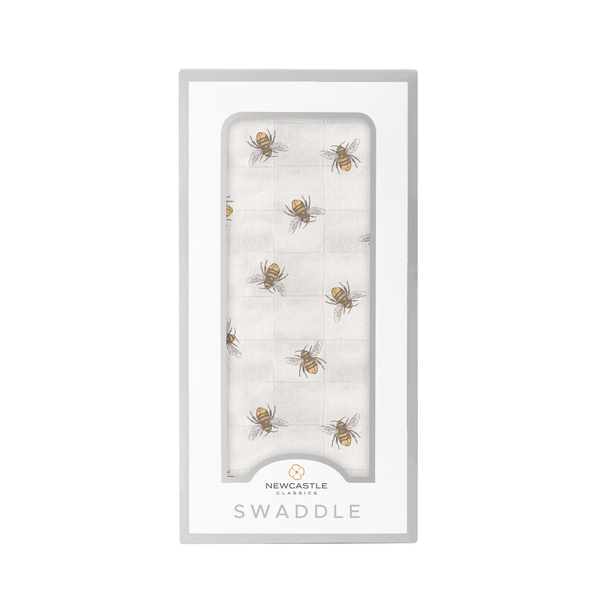 Honey Bee Bamboo Swaddle by Newcastle Classics