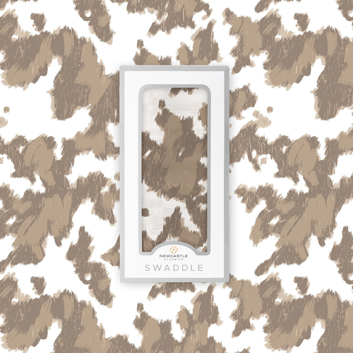 Organic Yellowstone Cowhide Bamboo Swaddle by Newcastle Classics at Everetts Place