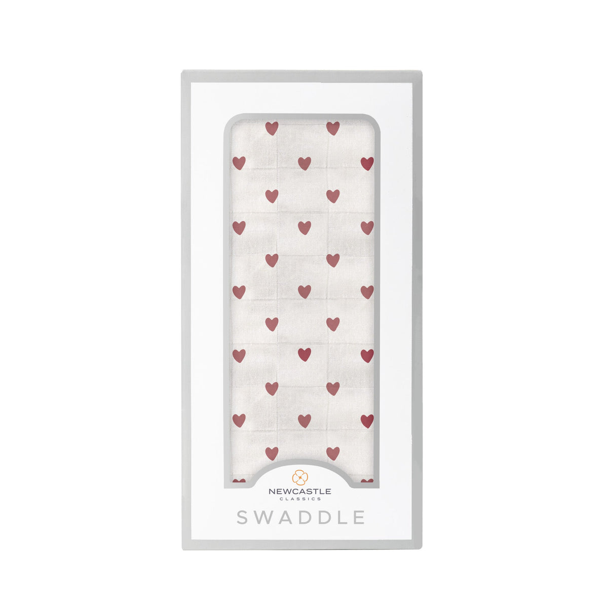 Two Hearts Bamboo Swaddle - Paper Product, Pink, Paper, Heart, Love | Everetts Place