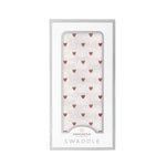 Newcastle Classics Two Hearts Bamboo Swaddle Blanket Soft Breathable Fabric for Baby Comfort - Baby & Toddler > Swaddling & Receiving Blankets > Swaddling Blankets Bamboo Swaddle