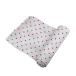 Organic Two Hearts Bamboo Swaddle by Newcastle Classics at Everetts Place