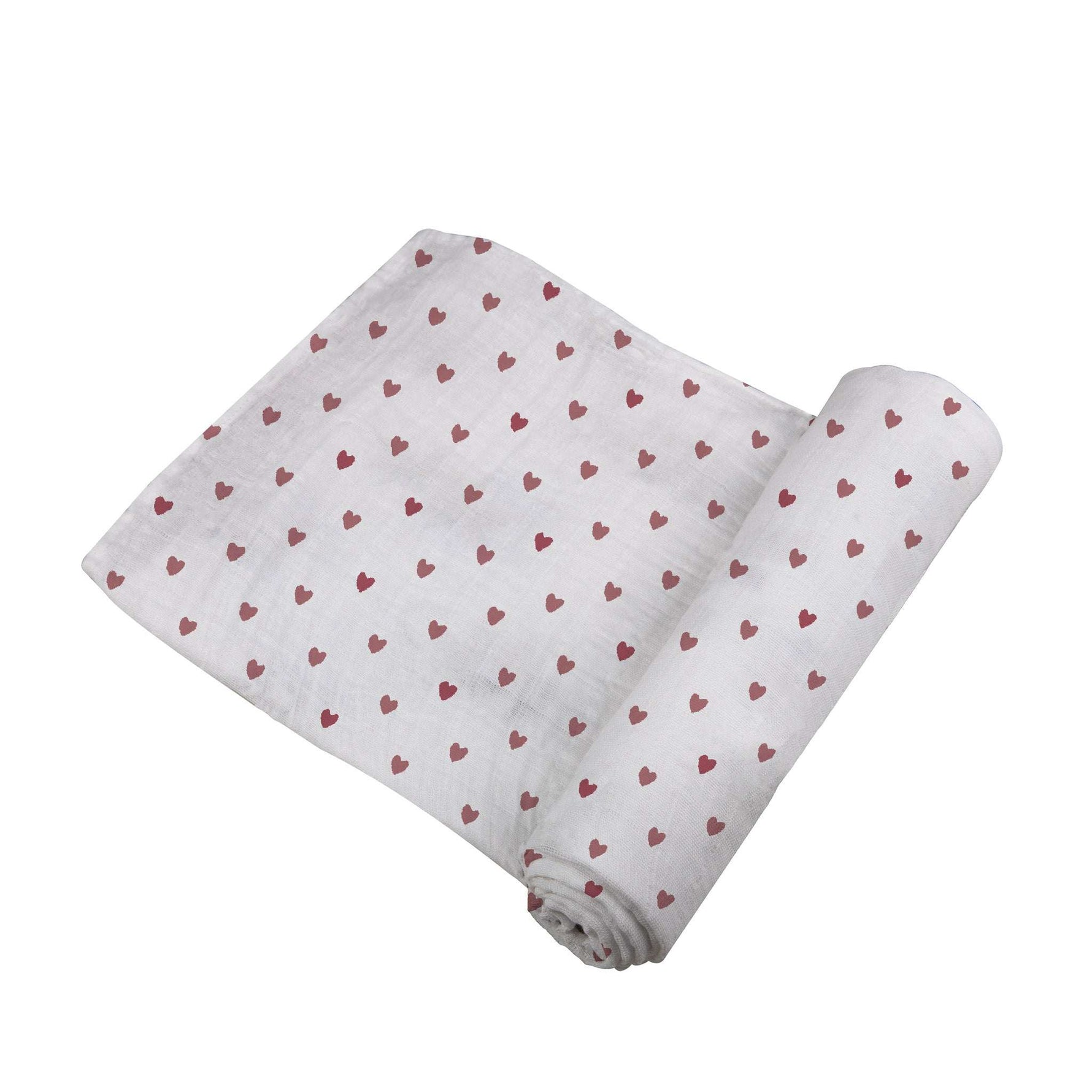 Newcastle Classics Two Hearts Bamboo Swaddle Blanket Soft Breathable Fabric for Baby Comfort - Baby & Toddler > Swaddling & Receiving Blankets > Swaddling Blankets Bamboo Swaddle
